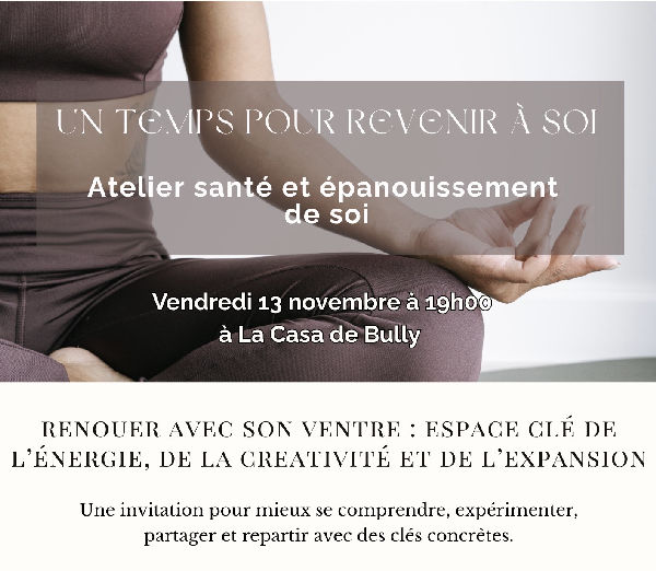 Atelier santé & épanouissement de soi