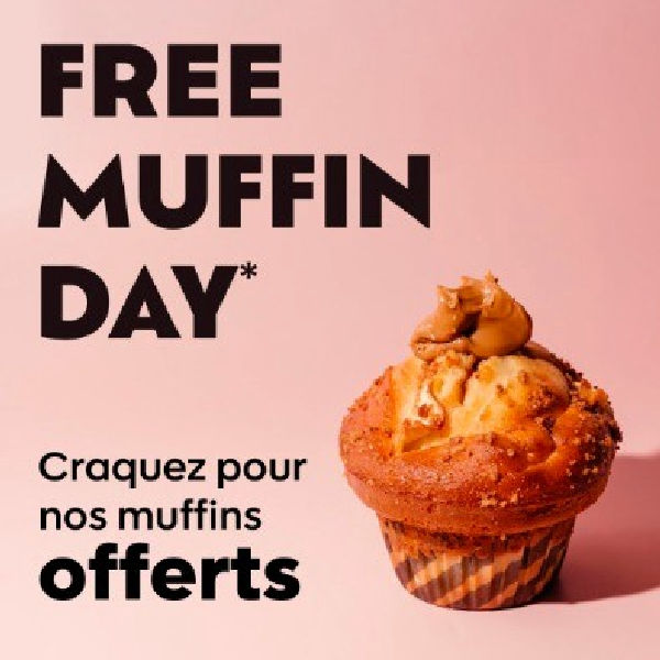 Free Muffin Day chez Columbus Café à Compiègne !
