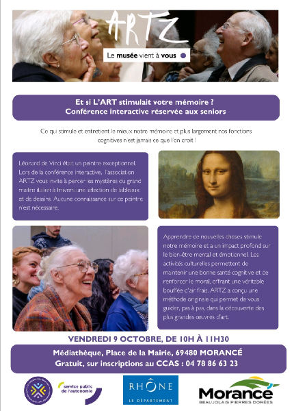 Conférence interactive "Stimulez votre mémoire par l'art" - Semaine bleue