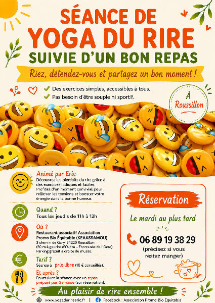 Séance de yoga du rire