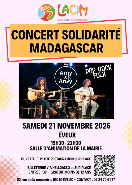 Concert solidarité - Madagascar - LACIM