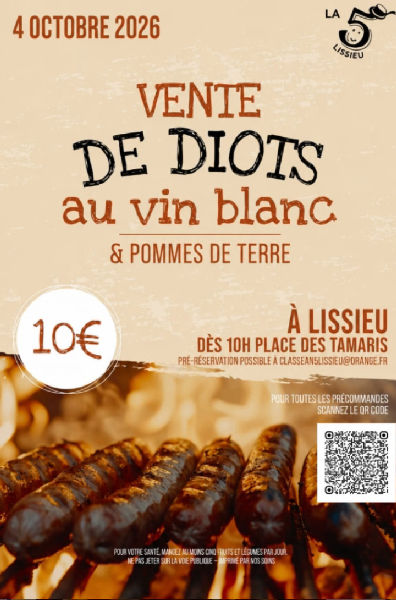 Classe en 5 - Vente de diot