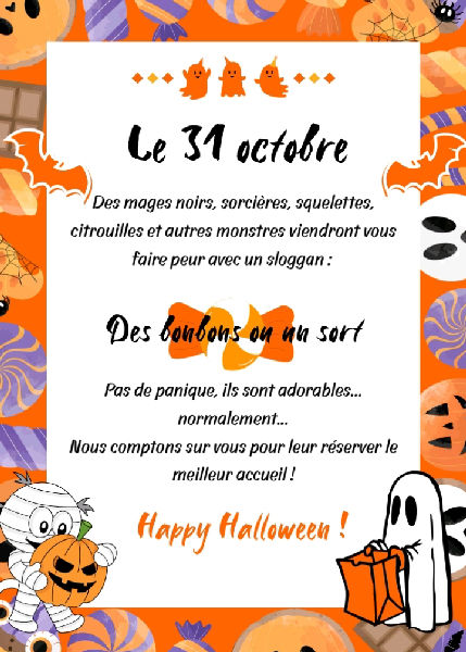Halloween du Sou des écoles