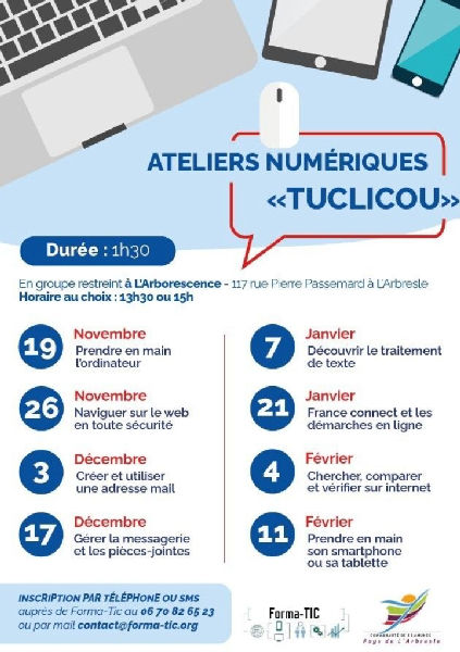 Ateliers numériques "TUCLICOU"