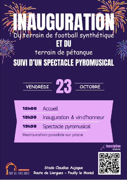 Inauguration du stade synthétique et du terrain de pétanque 