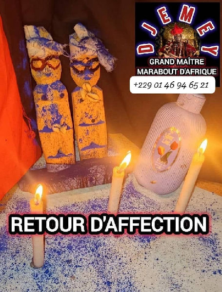 RETOUR DE L’ÊTRE AIMÉ, ENVOUTEMENT AMOUREUX AFRICAIN?;+229 01 46 94 65 21
