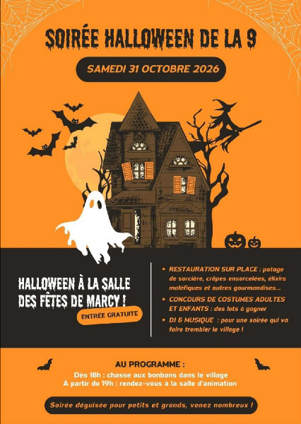 Soirée Halloween - classe en 9