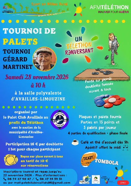 TOURNOI DU TELETHON TOURNOI GERARD MARTINET