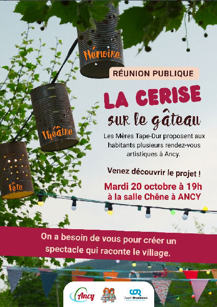 "La cerise sur le gâteau" - réunion publique