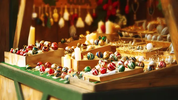 Marché de Noël et feu d'artifice