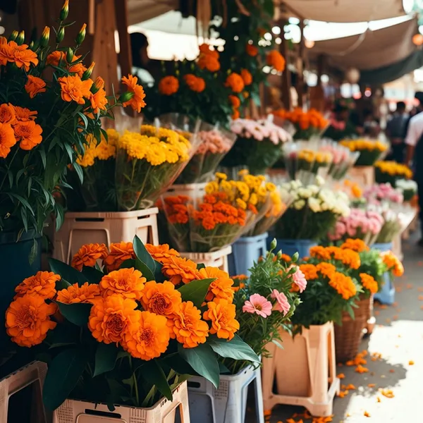 Marché aux fleurs à Fretigney