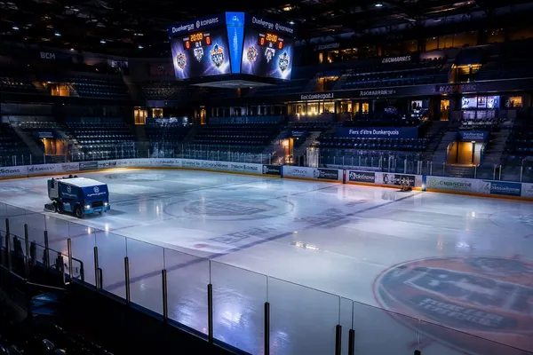 Hockey sur glace, match de préparation