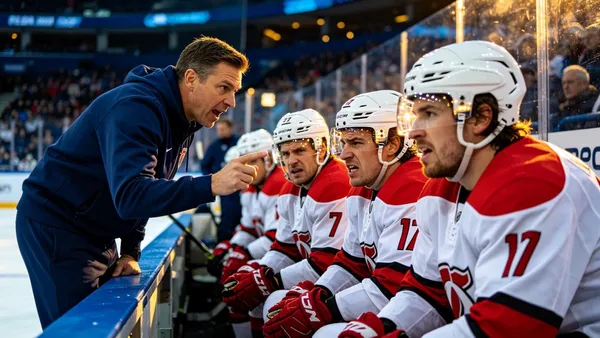 Hockey sur glace, match de préparation