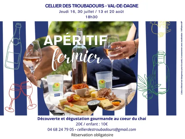 APÉRITIF FERMIER : DÉCOUVERTE ET DÉGUSTATION GOURMANDE AU COEUR DU CHAI