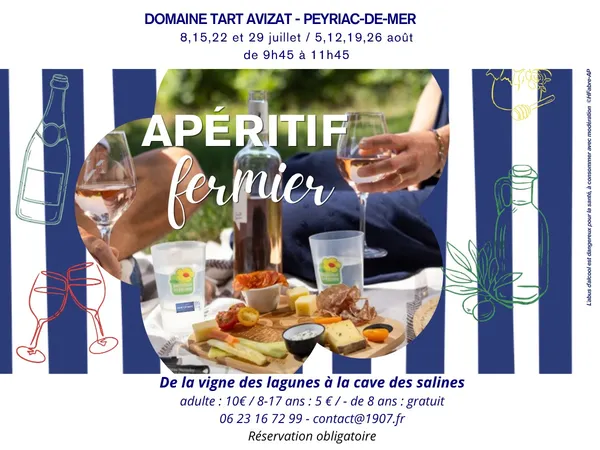 APÉRITIF FERMIER : DE LA VIGNE DES LAGUNES À LA CAVE DES SALINES