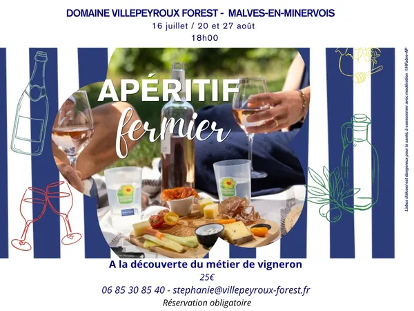 APÉRITIF FERMIER : A LA DÉCOUVERTE DU MÉTIER DE VIGNERON
