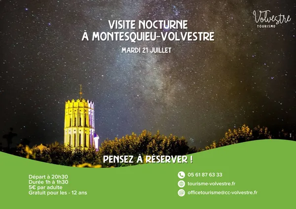 VISITE NOCTURNE : MONTESQUIEU-VOLVESTRE