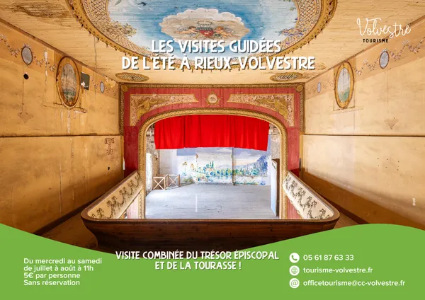 VISITE GUIDÉE DE RIEUX-VOLVESTRE : LA CATHÉDRALE, SON TRÉSOR ET LA TOURASSE