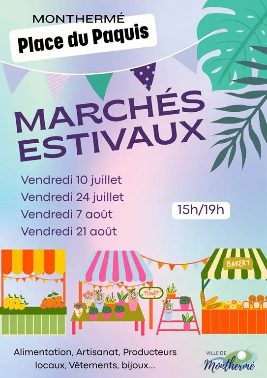 Marchés estivaux à Monthermé