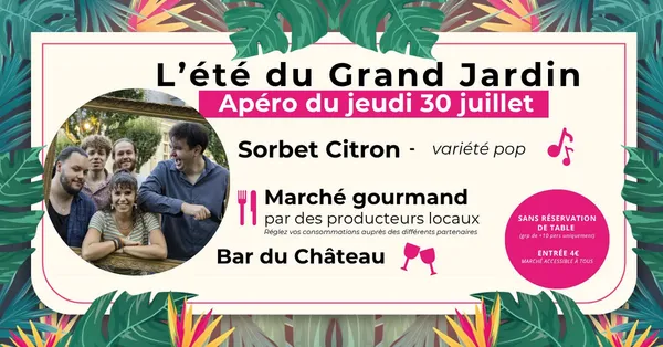 Apéro du jeudi 30 juillet - Sorbet Citron