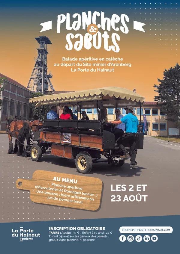 Planches & Sabots – Balade apéritive en calèche (Site minier)