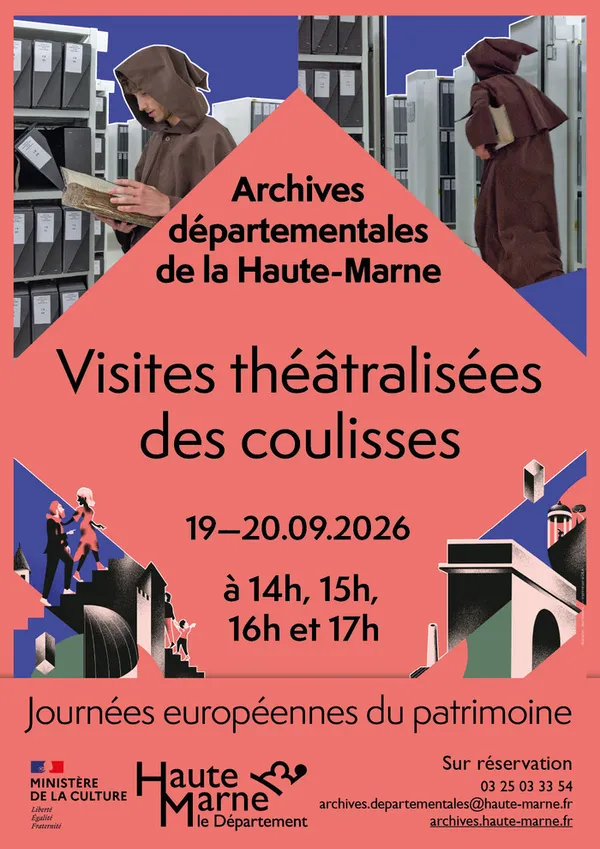 [Journées européennes du Patrimoine] Visites théâtralisées des coulisses des Archives départementales