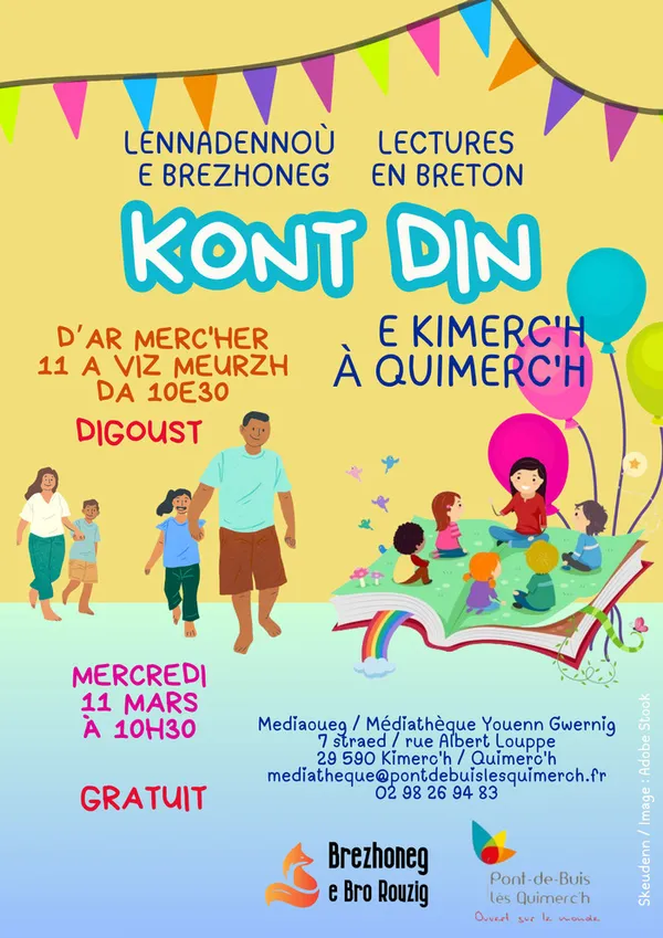 Lectures en breton Kont Din à Quimerc'h