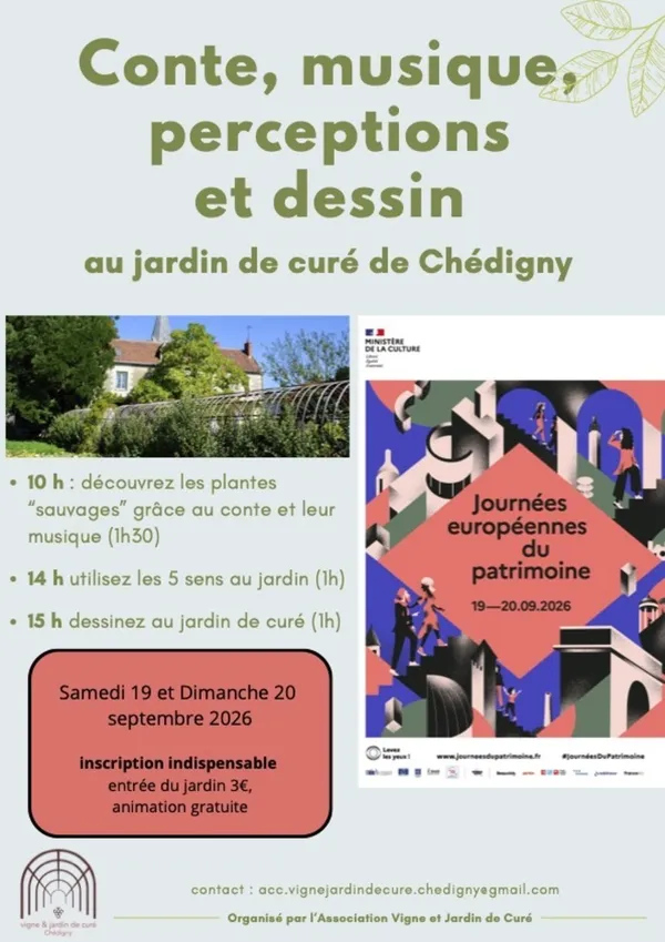 Conte, musique au jardin de curé de Chédigny