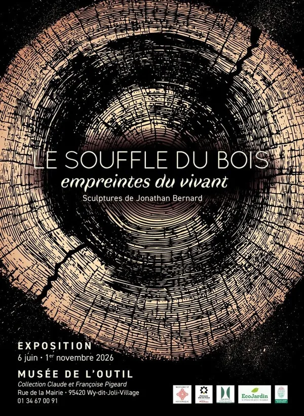 Inauguration de l’exposition "Le Souffle du bois, Empreintes du vivant dans le jardin." en présence de l’artiste