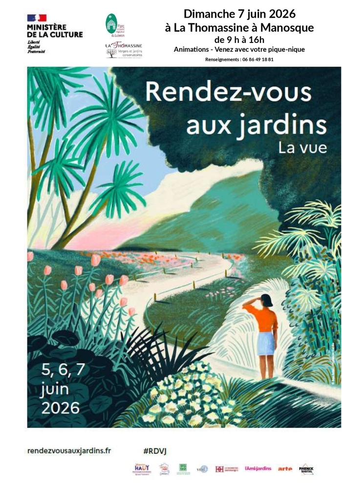 Rendez-vous aux jardins dans les vergers et jardins conservatoires à la Thomassine (04100 Manosque)
