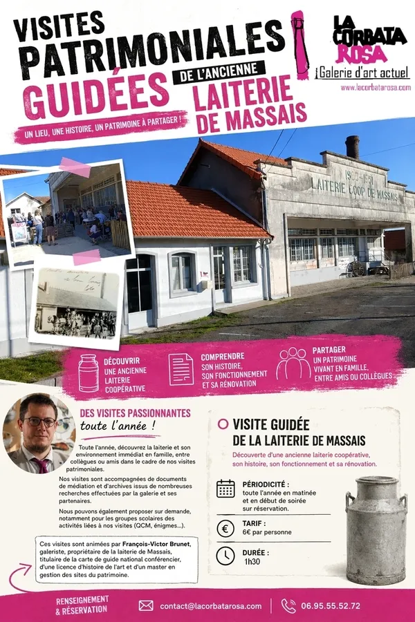 A la découverte de l'ancienne coopérative laitière de Massais et sa réhabilitation en cours