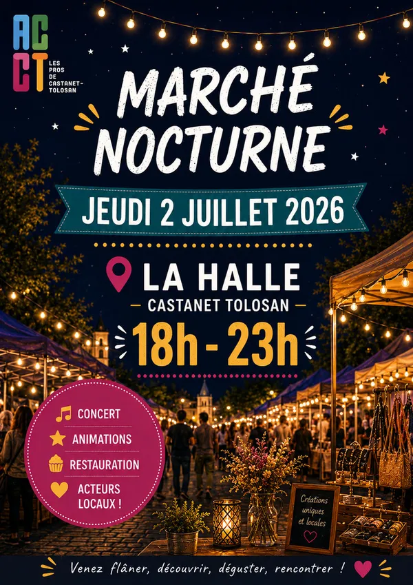 Le marché nocturne de l'ACCT