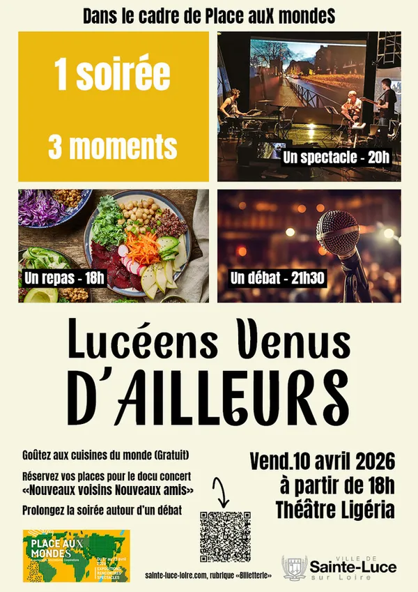 Lucéens Venus d'Ailleurs, Ciné-concert et recettes du monde