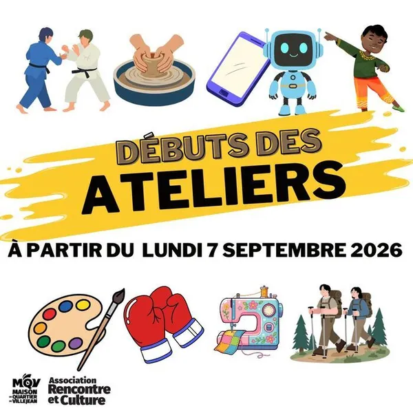 Début des ateliers à la rentrée