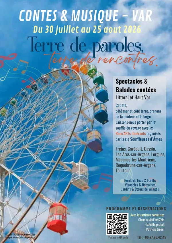 Renc'ARTs itinérants de contes et musique ETE 2026 - VAR
