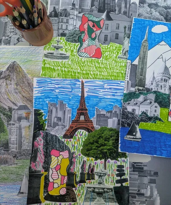 Visite - atelier photomontage - Crée ta Tour aux figures !