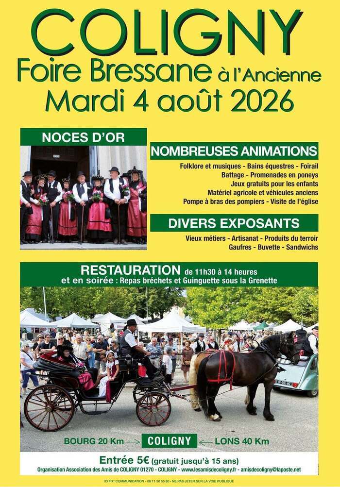 Foire Bressane à l'ancienne