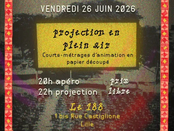 Projection en plein air - courts-métrages d'animation