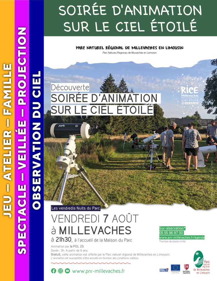 MILLEVACHES - Soirée d'animation sur le ciel étoilé