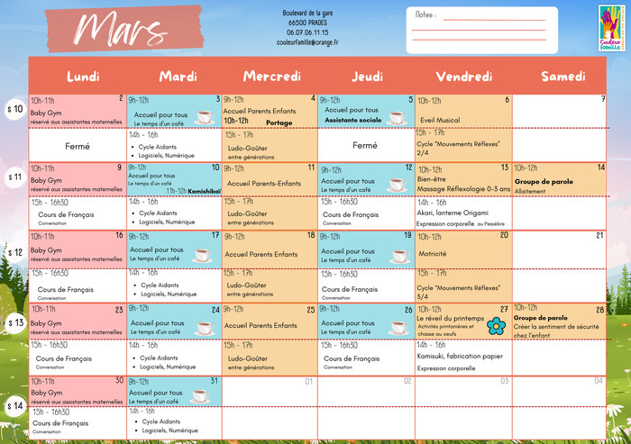Couleur Famille - Mois de Mars 2026