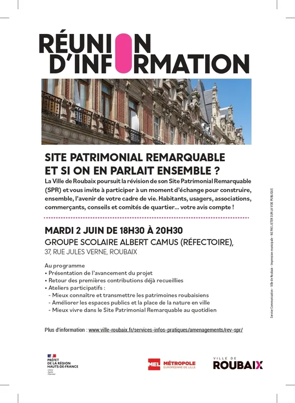 SITE PATRIMONIAL REMARQUABLE 
ET SI ON EN PARLAIT ENSEMBLE ?