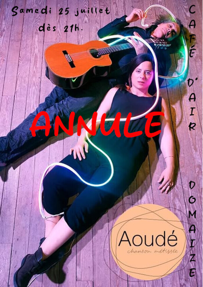 CONCERT au café d'Air, AOUDE chanson métissée