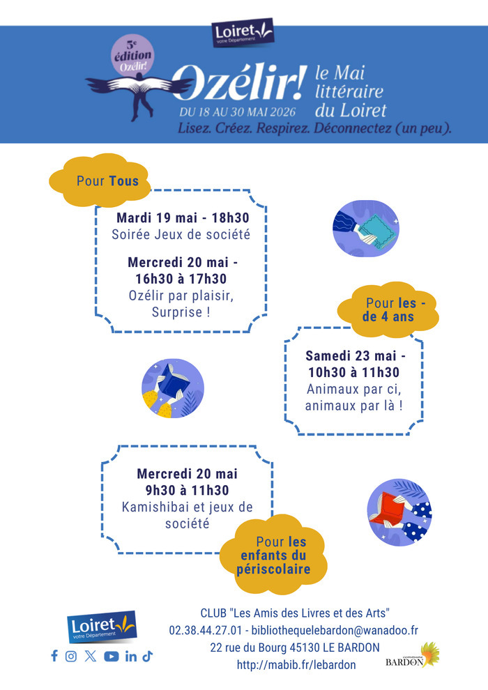 La bibliothèque du Bardon participe à Ozé'Lir !