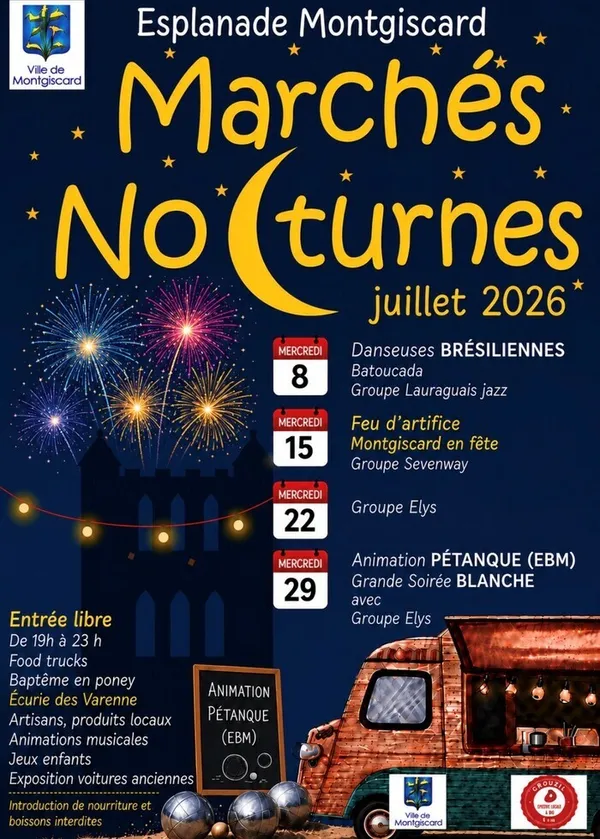 marchés gourmands nocturnes