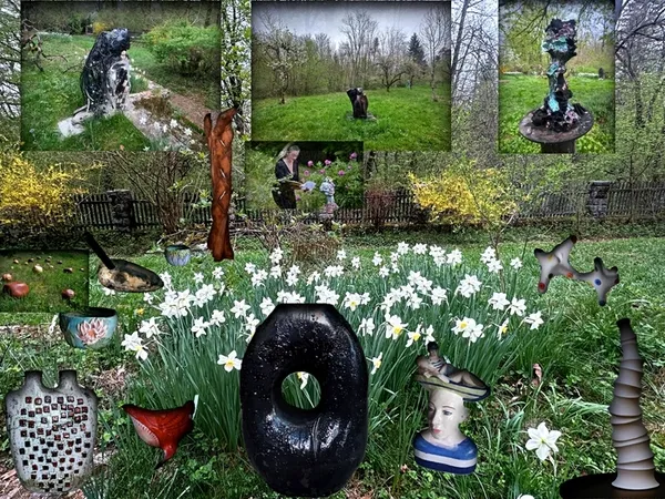 NORAVISION SCULPTURE PARK — CERAMIQUE AU JARDIN, exposition guidée, cloturée par Les instants poétiques des eaux féeriques