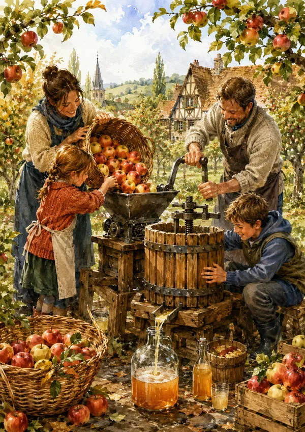 Atelier : du verger au pressoir, pressez des pommes et découvrez le jus à l’ancienne