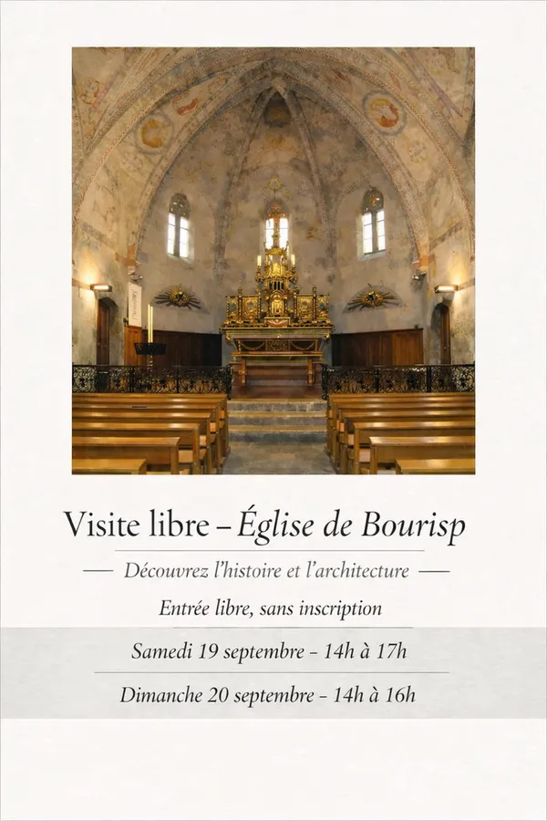 Visite libre de l'Église de Bourisp