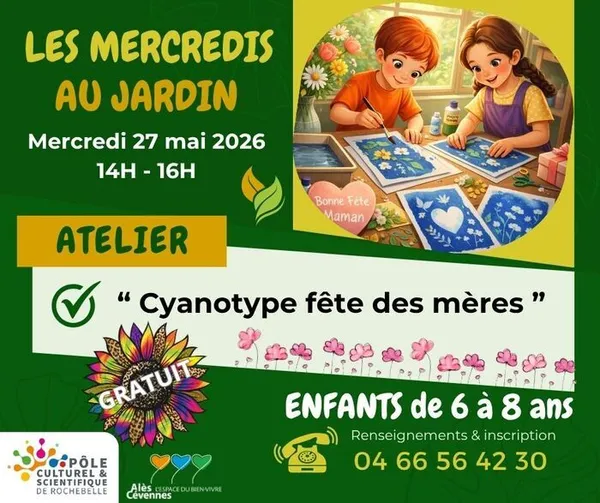 Les Mercredis du Pôle " Cyanotype fête des mères "