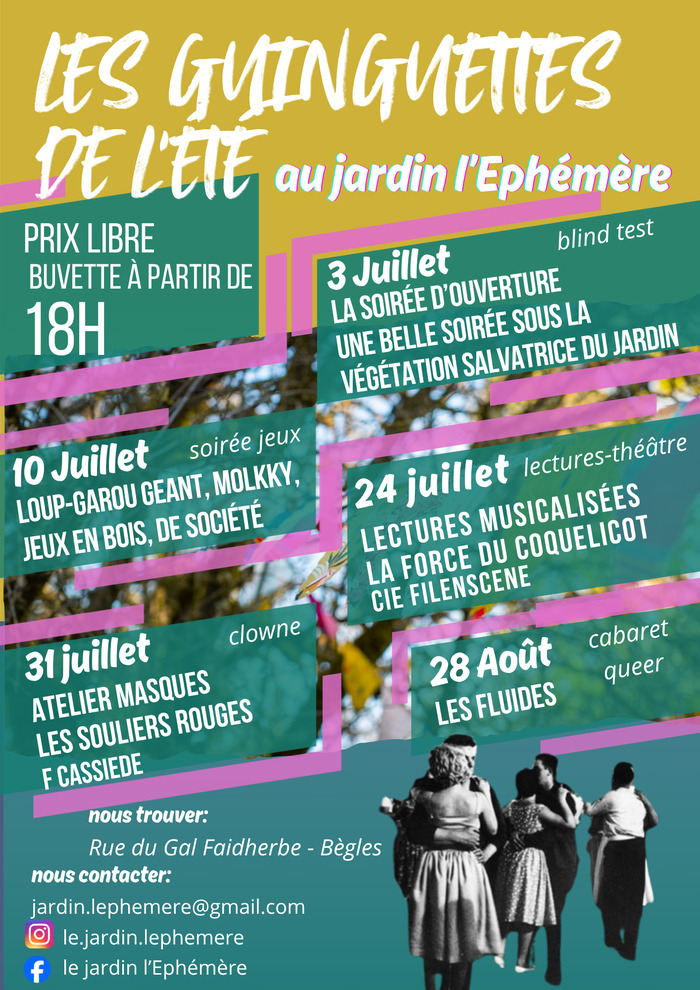 Les guinguettes de l'été au jardin l'Ephémère