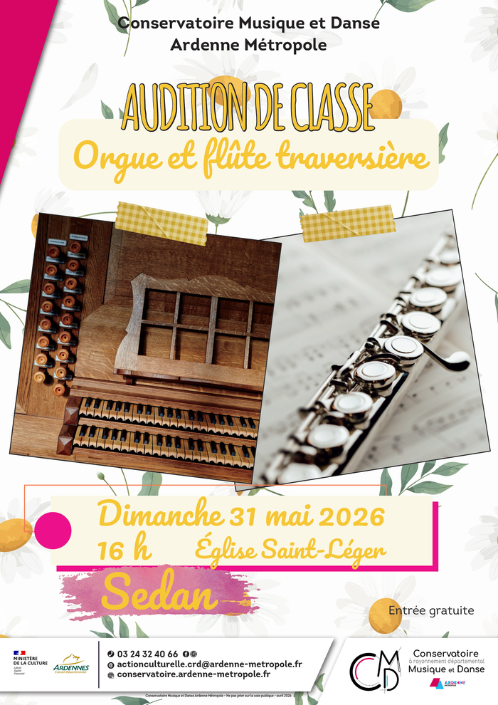 Audition de classe : orgue et flûte traversière